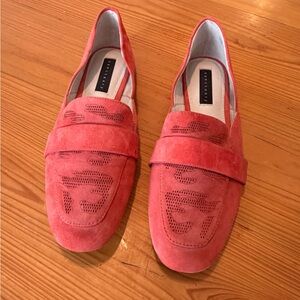 Sanctuary Pink Suede Loafers